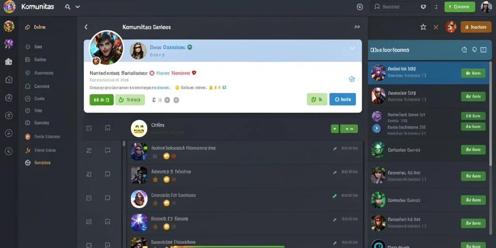 Layar utama permainan dengan berbagai pilihan slot.