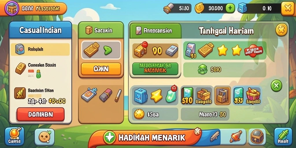 Tampilan awal game UH77 yang menarik.