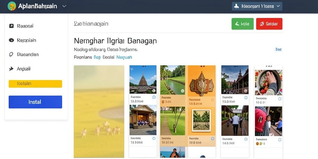 Tampilan aplikasi yang menarik dan mudah digunakan.