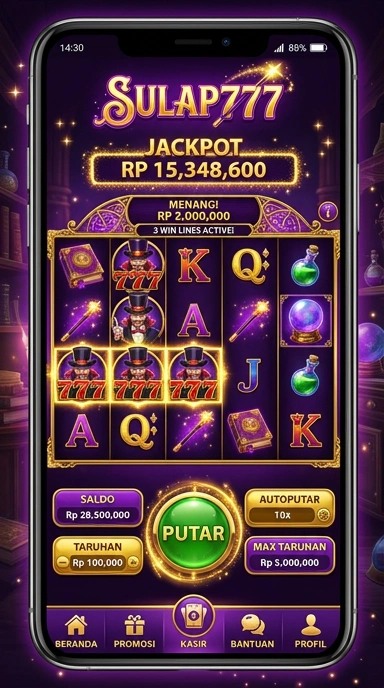 Galeri pratinjau visual sulap777 build APK resmi terbaru